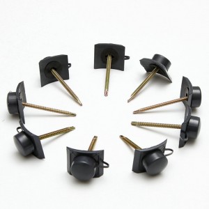 Ειδικά αξεσουάρ για PVC στεγανωτικό φύλλο στέγης αδιάβροχο βίδα και καπάκι για πλακάκια PVC