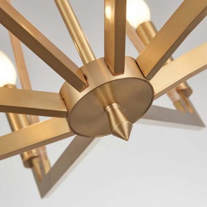 Απλό Δημιουργικό Ξύλο Iron Hotel Αρχική Πολυέλαιος Km2122