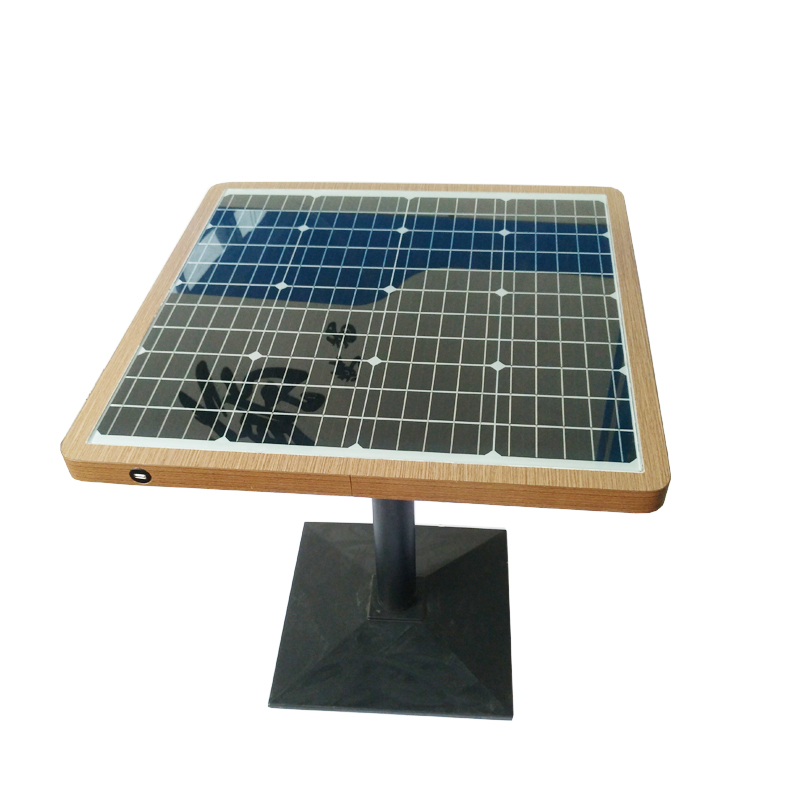 Ηλιακό τηλέφωνο τροφοδοσίας USB και ασύρματη φόρτιση WiFi Hot Spot Smart Garden Table