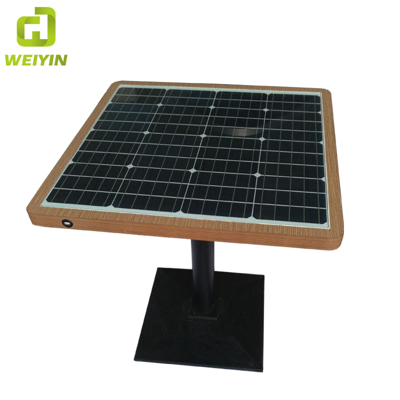 Ηλιακό τηλέφωνο τροφοδοσίας USB και ασύρματη φόρτιση WiFi Hot Spot Smart Garden Table