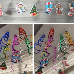 Διακοσμήσεις Κόμματος Κόμματος Οροφή από Φύλλο Χρυσού Περιστρέφει Κρεμαστά Διακοσμητικά