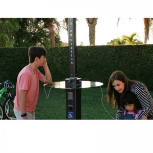 Ηλιακή Ενέργεια Υπαίθριο Πάρκο Έξυπνη Φόρτιση USB για σταθμό κινητής τηλεφωνίας