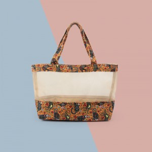 νάιλον πλέγμα καλλυντικά τσάντα με εργοστασιακή τιμή