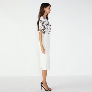 Νέο κορίτσι μοντέλο 2019 Εργαλείο κολάρο πλεκτό γυναικείο κόμμα πολυτελές φόρεμα