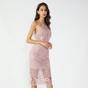 Ροζ Σφιχτή Εικόνες Σέξι κορίτσι φόρεμα δύο κομμάτι