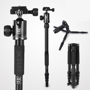 DIAT AM225A + KH10 Επαγγελματική βιντεοκάμερα τρίποδα εξωτερικού φωτός Βάρος αλουμινίου κράμα μαγνησίου τρίποδο κάμερα