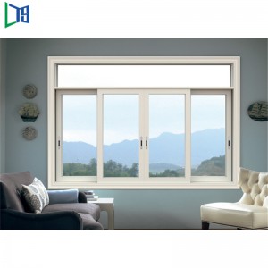 Συρόμενα παράθυρα αλουμινίου ή παράθυρα συστοιχιών με βαμμένο με σκόνη γκρι και μαύρο φινίρισμα και εμπορικά κτίρια