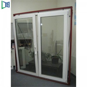 Δύο τρόπους ανοίγματος διπλού σφυρηλατημένου γυαλιού αλουμινίου με κλίση και περιστροφή των Windows στις Φιλιππίνες με γκρίζα βαφή