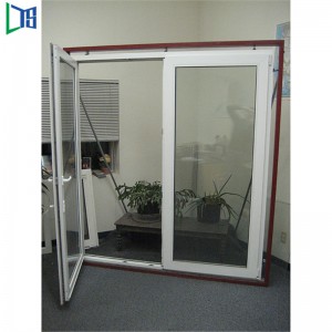Δύο τρόπους ανοίγματος διπλού σφυρηλατημένου γυαλιού αλουμινίου με κλίση και περιστροφή των Windows στις Φιλιππίνες με γκρίζα βαφή