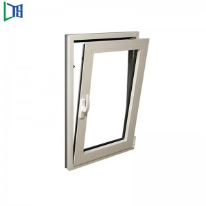 Εξαιρετικά υψηλής απόδοσης εξοικονόμηση ενέργειας περσίδες περσίδες διπλό τζάμια κλίση και γυρίστε ξύλινο παράθυρο αλουμινίου