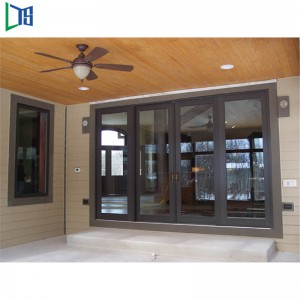 Θωρακισμένη γυάλινη συρόμενη πόρτα Πλαίσιο αλουμινίου σκληρυμένο γυαλί Εσωτερική πόρτα με σχεδίαση σχάρας