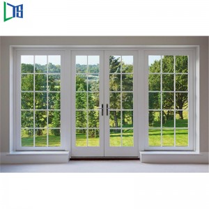 Ευρωπαϊκά διπλά πάνελ πρότυπα Swing Style Αλουμινένιες πόρτες Θωρακισμένες εσωτερικές πόρτες αλουμινίου εσωτερικού χώρου