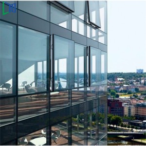 LYS 150 Θερμική Διάρρηξη Ορατή και Ευέλικτη Πρόσοψη Κουρτίνας Πρόσοψης με Διπλά Τζάμια Ηχητική και Θερμική Απόδειξη Χαμηλής-Ε Γυαλί