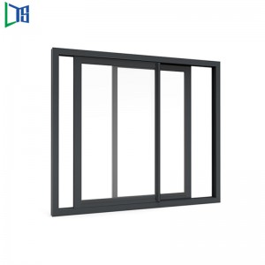 LYS 2002 Παράθυρο Slliding με σκόνη επικάλυψης Τελειωμένο μονό ή διπλό γυαλί με νάιλον πλέγμα