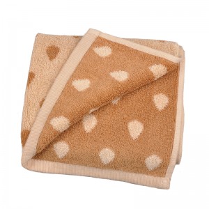 Χειροποίητη πετσέτα φυσικού χρώματος βαμβακερού Jacquard