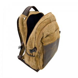 19SC-7911D επαγγελματικός κατασκευαστής για ανθεκτικό vintage καμβά δερμάτινο σακίδιο