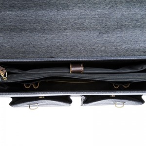 17SG-6549D Σχεδίαση κορυφαίας ποιότητας γνήσια δερμάτινη τσάντα ασημένιου δερμάτινου τσάντα για άνδρες