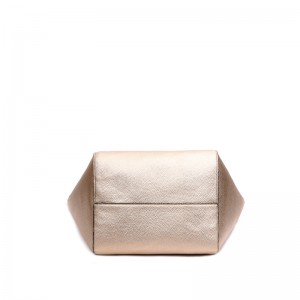 HD0827 - Εξατομικευμένη προσαρμοσμένη διπλής όψης PU δερμάτινη Tote με μεταλλική λάμψη