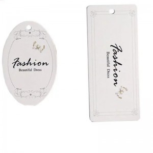 Ετικέτα δημιουργικής μόδας hangtag Ετικέτα hangtag Custom made 04