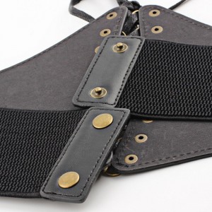 HD0823 - Προσαρμοσμένη PU Combine Ελαστική ζώνη μέσης γυναικών