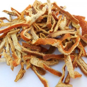 Αποξηραμένη μανταρίνι ή φλούδα πορτοκαλιού