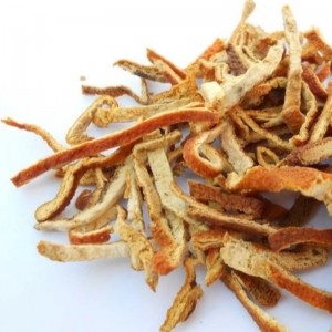 Αποξηραμένη μανταρίνι ή φλούδα πορτοκαλιού