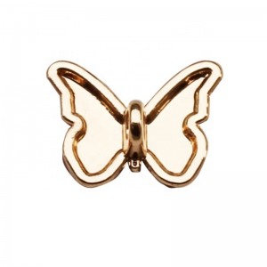Μόδα κουμπί πεταλούδα σχεδιασμό ενδυμάτων μέταλλο κουμπί χρυσό κορμό για χτένα πιέτα 13