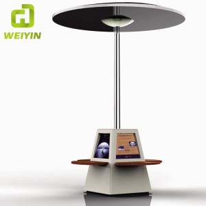 Έξυπνη ηλιακή Powered Bench Διαφήμιση με LED Φωτισμός Φορτιστής USB για υπαίθρια
