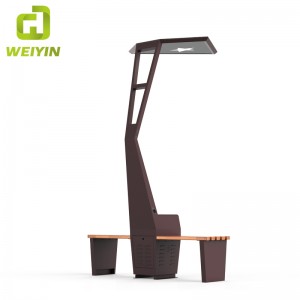 Δημοφιλής ηλιακός έξυπνος υπαίθριος πάγκος κήπου για χρέωση κινητού τηλεφώνου