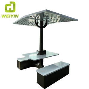 Κοινότητες εξωτερικού πάρκου και ξενοδοχεία Smart Solar Power Charging Station για φορτιστή τηλεφώνου και δίκτυο AC