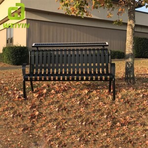 Ηλιακός ηλεκτρικός φορτιστής κινητού τηλεφώνου Bench για υπαίθριο πάρκο