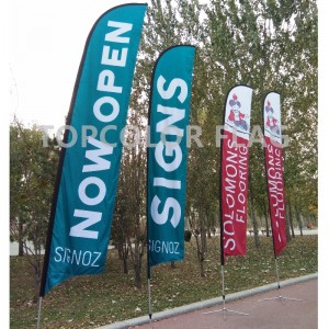 Εργοστάσιο σημαία φτερό σημαία φτερά πανοραμική παραλία