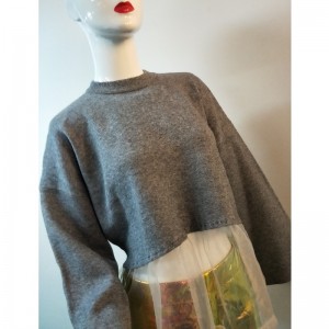 ΓΚΡΙ ΔΑΝΔΕΛΑ HEM SWEATER RLWS0073F