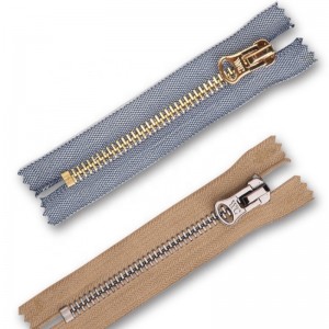 μεταλλικό φερμουάρ τελειωμένο φερμουάρ μεταλλικό φερμουάρ κλειστό άκρο και ανοικτό άκρο δύο τρόπους 3