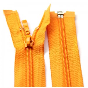 Βαμβακερό παλτό ανοικτό άκρο 70 cm 5 # φερμουάρ νάιλον 5