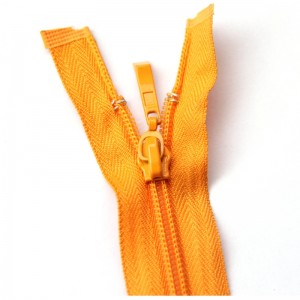 Βαμβακερό παλτό ανοικτό άκρο 70 cm 5 # φερμουάρ νάιλον 5