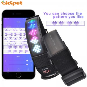 Χονδρικό νάυλον περιλαίμιο σκυλιών κολάρο στρογγυλό σχοινί Ολοκληρωμένο λουρί έλξης με οθόνη που αναβοσβήνει