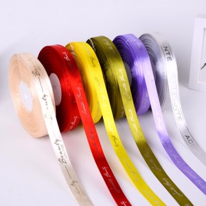 1 # εξατομικευμένο εμπορικό σήμα λογότυπο έθιμο τυπωμένη κορδέλα για τα μαλλιά τόξα