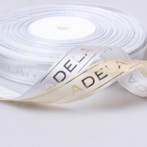 1 # εξατομικευμένο εμπορικό σήμα λογότυπο έθιμο τυπωμένη κορδέλα για τα μαλλιά τόξα