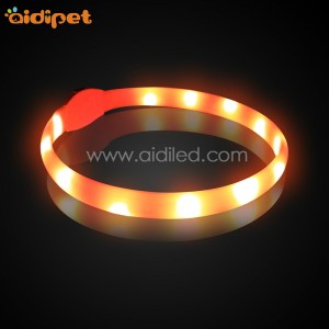 Υψηλής ποιότητας BIg σκυλί εξατομικευμένες LED φως OEM πολυτελές μεγάλο κολάρο σκύλου με αναβοσβήνει