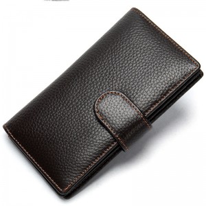 HD0827 - Πορτοφόλια γνήσια δερμάτινα δερμάτινα δερμάτινα δερμάτινα γάντια OEM για άνδρες