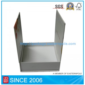 Πολυτελές χαρτοκιβώτιο μαγνητικής σφραγίδας με διπλά πτερύγια