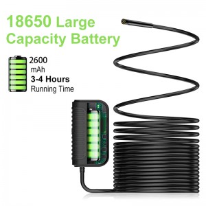 Ασύρματη φωτογραφική μηχανή επιθεώρησης καταιγισμού, ανάλυση 2 εκατομμυρίων HD, εστιακή απόσταση 197in, μπαταρία 2600 mAh, IP68 αδιάβροχη 1...