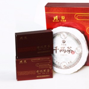 C θέτει το σκοτεινό τσάι hunan anhua τσάι φροντίδας υγείας τσάι