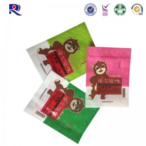 πλαστικοποιημένο πλαστικό stand up φερμουάρ για σνακ