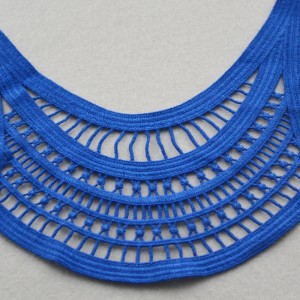 Νέο μόδα πολυεστέρα δαντέλα κολάρο σχεδιασμό λαιμού για μαγιό