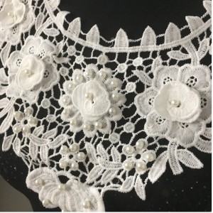 Νέο κολάρο λαιμού αφθονίας με δαντέλα με χάντρες