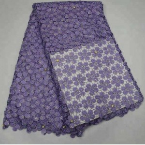 Υψηλής ποιότητας μόδα νιγηρίας ελβετικό βαμβάκι κορδόνι κορδόνι δαντέλα ύφασμα