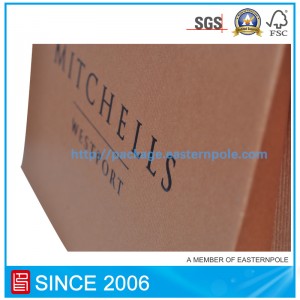 Καφέ τσάντα παπουτσιών με προσαρμοσμένο σχέδιο