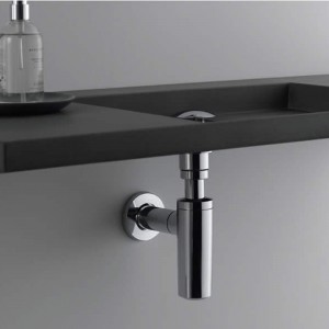 Μπάνιο κάτω από τη δεξαμενή νεροχύτη αποστράγγισης χαλκού παγίδα